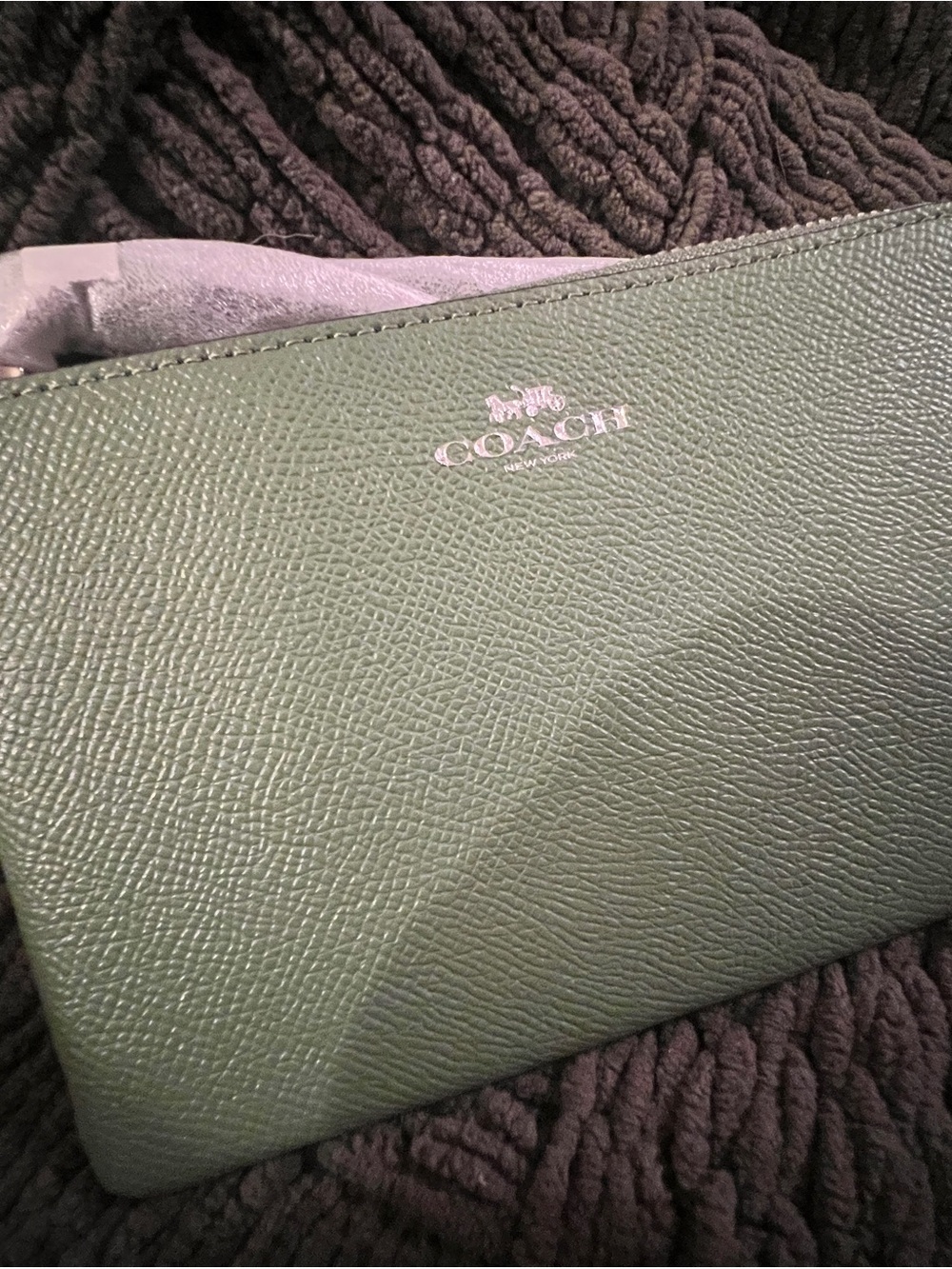 Coach Wristlet in Olive Green 🫒